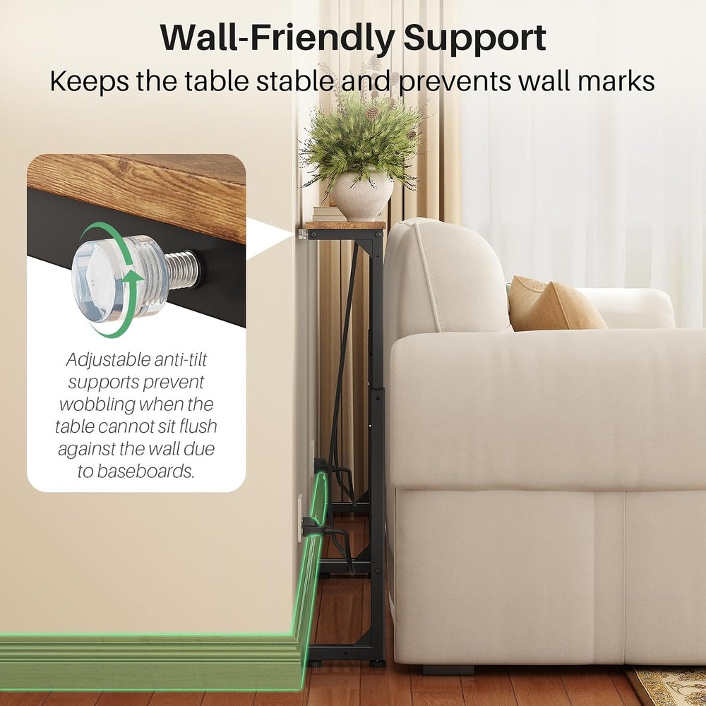 Kitstorack 94.5" Behind Couch Table, Height Adjustable Narrow Console | ...