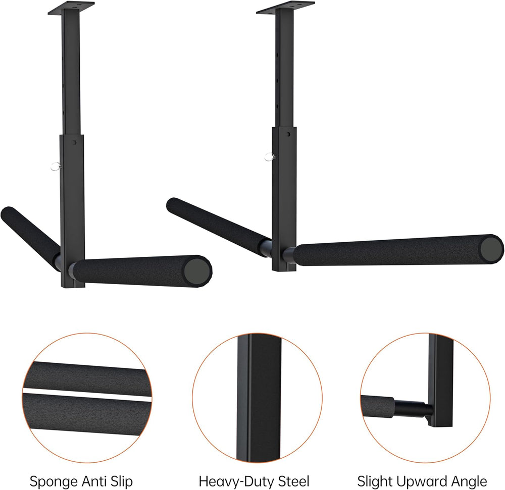 TRUSOON Double Kayak/Ladder Ceiling Storage Rack, Hi Port 2 Ladder Hanger Ove...