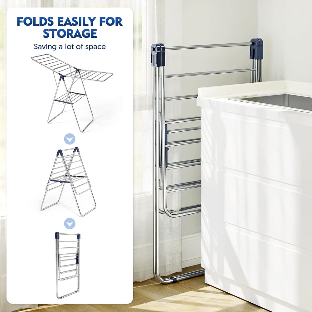 APEXCHASER Stainless Steel Clothes Drying Rack, Drying Rack Clothing with Hei...