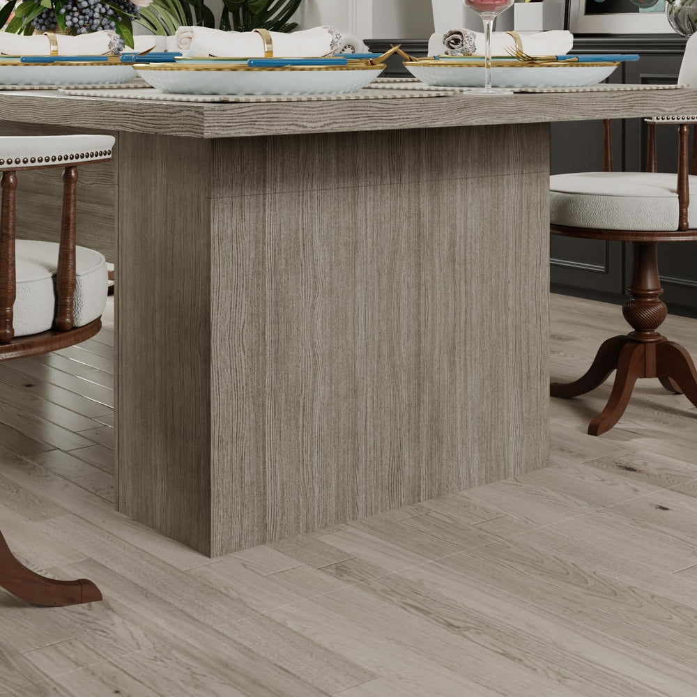 MOUMON 118 inch Kitchen Dining Table for 8-10, Wood Rectangular Kitchen Table...