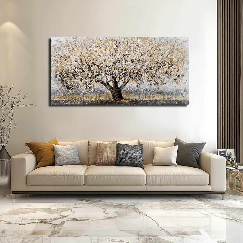 CHUDANHAO Large Canvas Wall Art for Living Room,Tree Wall Picture,29x58 In
