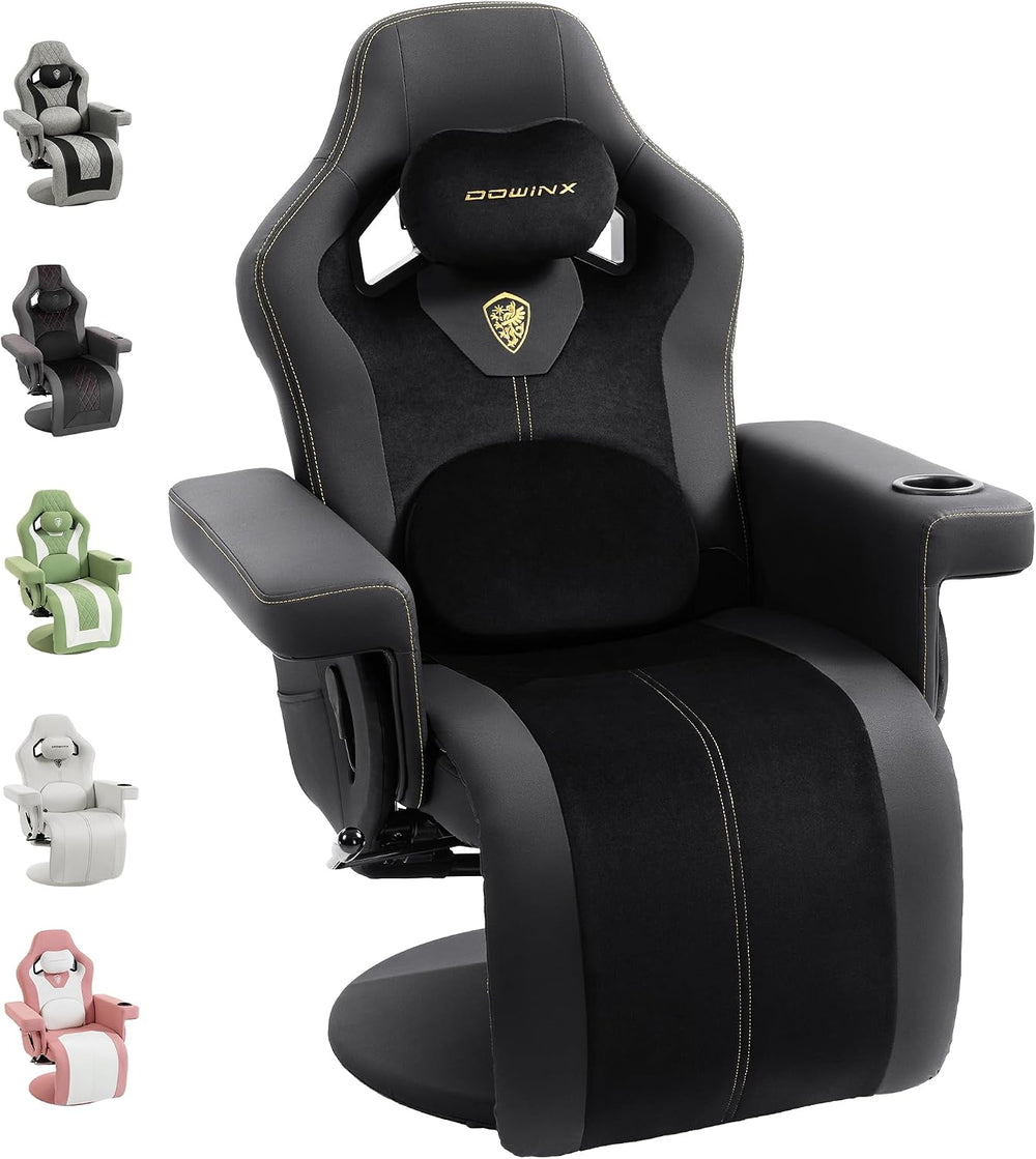 Dowinx Gaming Recliner Chair No Wheels with Footrest Shtasu Massage Lumbar | ...