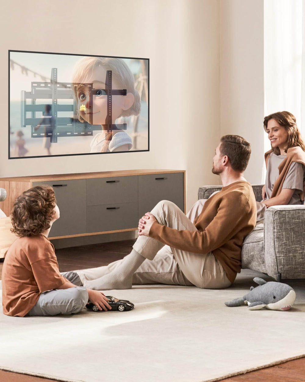 FORGING MOUNT Corner TV Wall Mount for Most 37-75 Inch TVs up to 99lbs | Full...