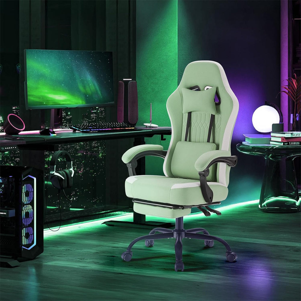 Sweetcrispy Gaming Chair, Ergonomic Computer Desk Chair, Lumbar Support | Hig...