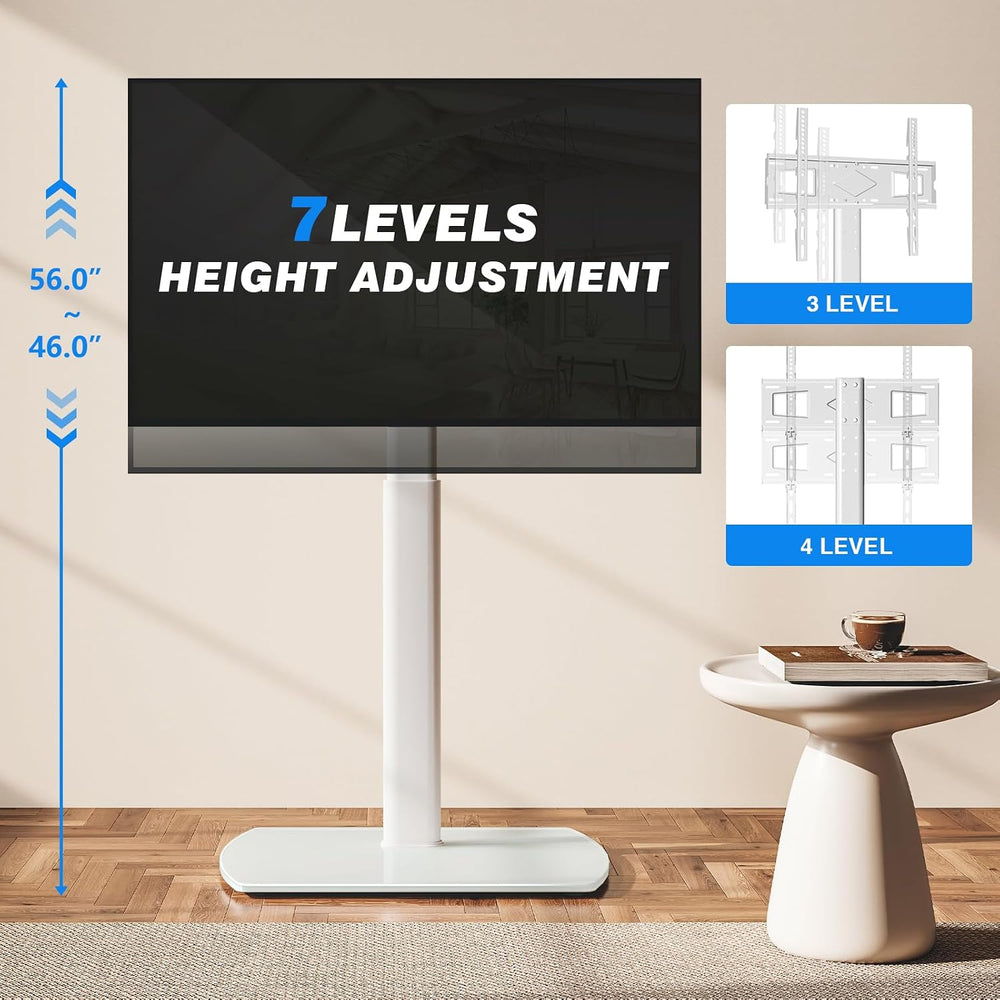 YOMT Universal TV Floor Stand with Mount for 27-70 Inch LCD LED OLED TVs, Swi...