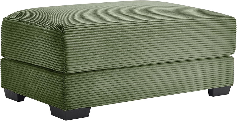 mikibama Corduroy Upholstered Ottoman Bench for Living Room,46" x 33&quo...