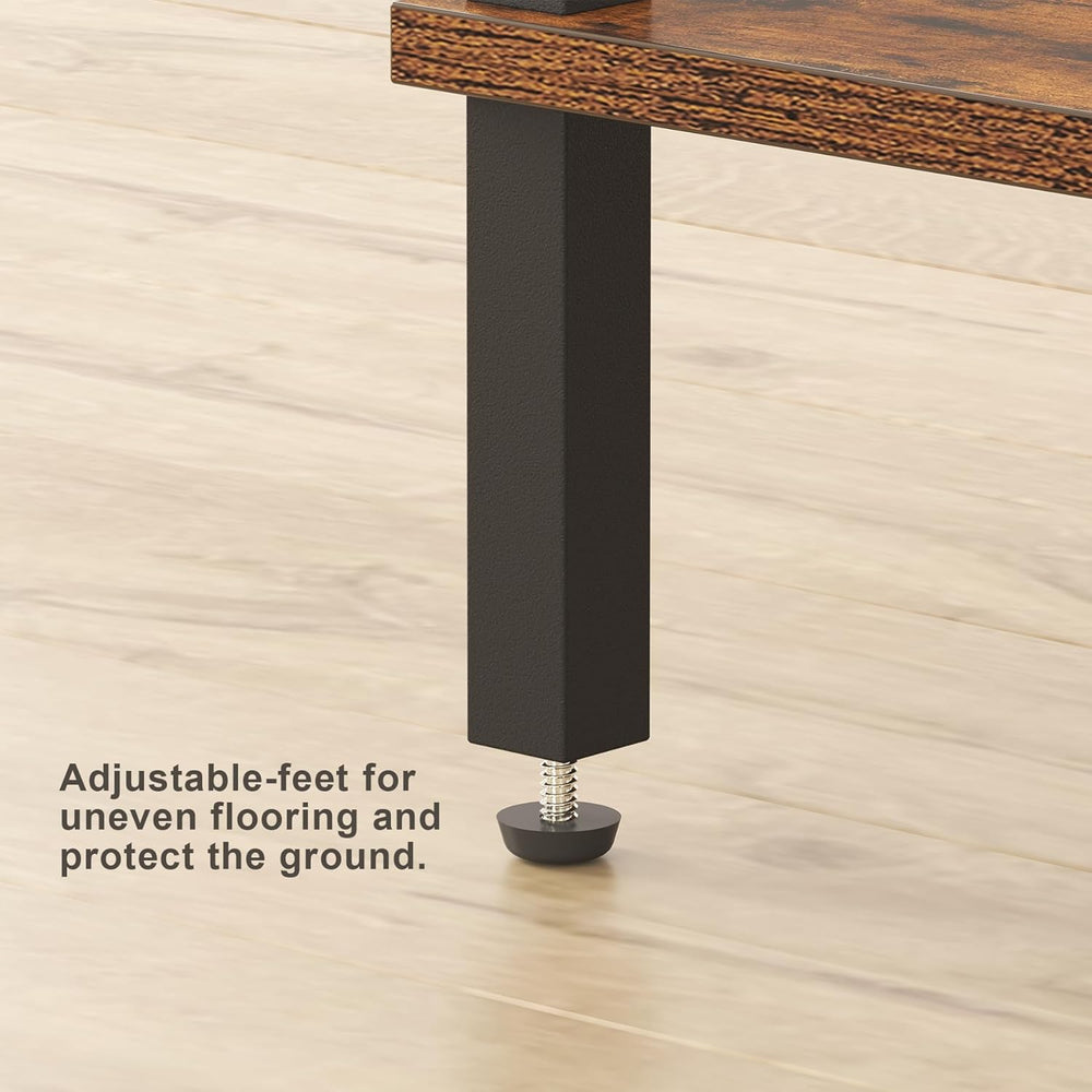 TUTOTAK End Table with Charging Station, Side Table Set of 2, Nightstand