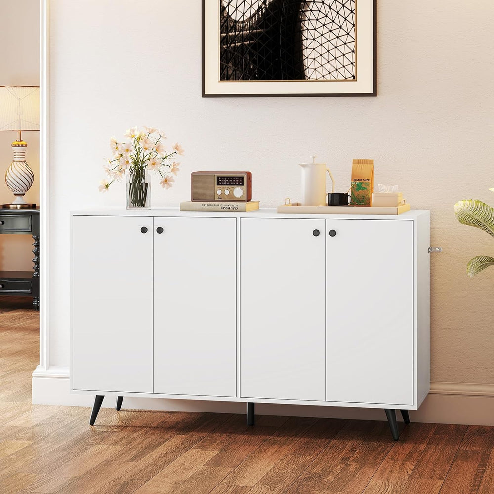 Giantex Sideboard Buffet Cabinet, 50’’ Accent Kitchen Storage Cabinet with 4-...
