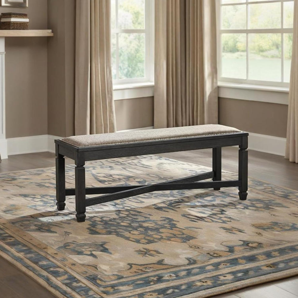 Signature Design by Ashley Tyler Creek Farmhouse Upholstered Dining Room Benc...