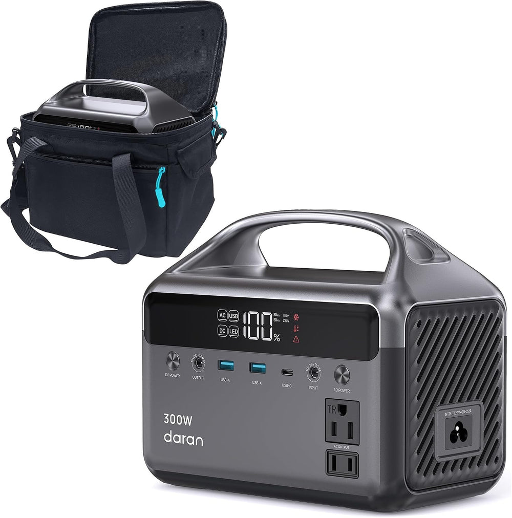 Portable Power Station 192Wh(60,000mAh) with Bag, 300W (600W surge) Power Ban...
