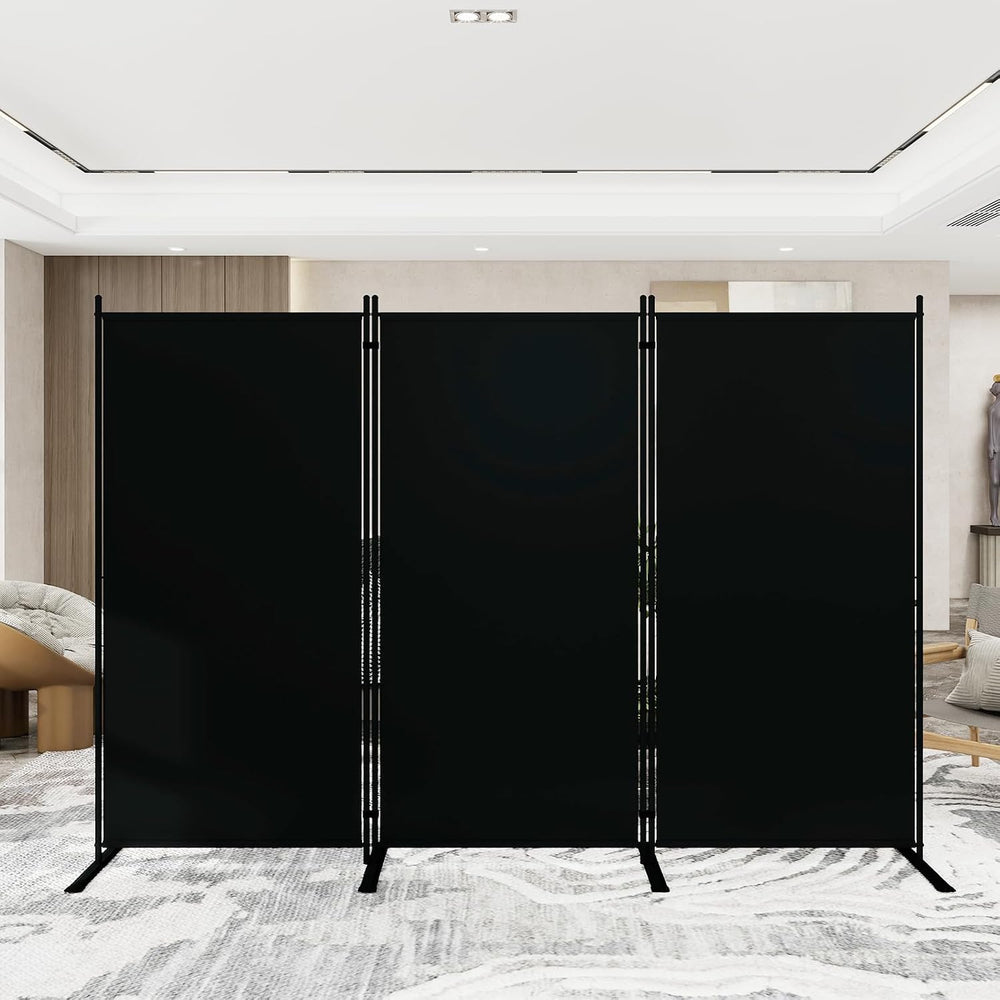 T&Jero 3-Panel Folding Room Divider, 6ft Tall Portable Privacy Screen Wal...