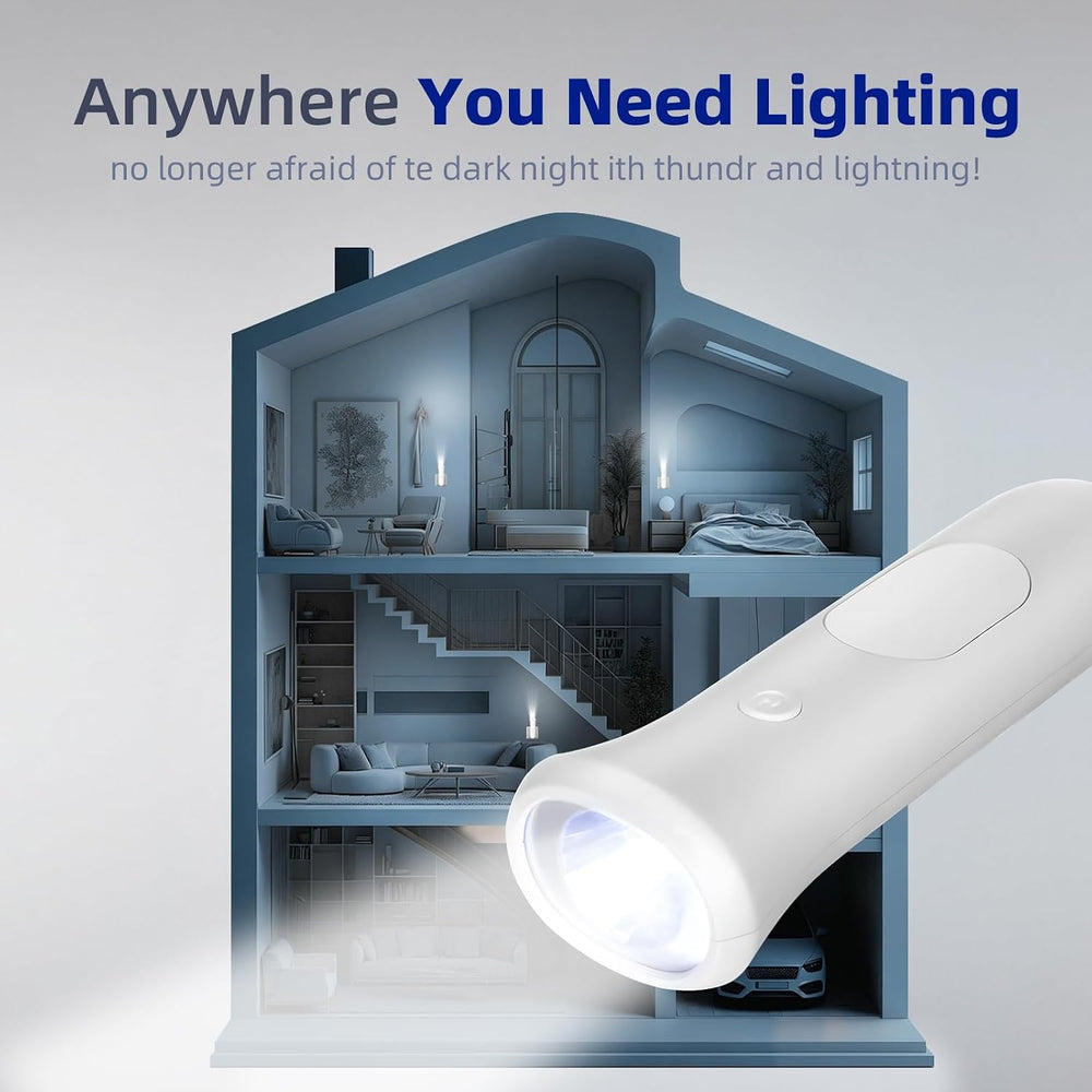 ROSSEX 4 in 1 Emergency Lights for Home Power Failure, 6 Pcs Rechargeable LED...