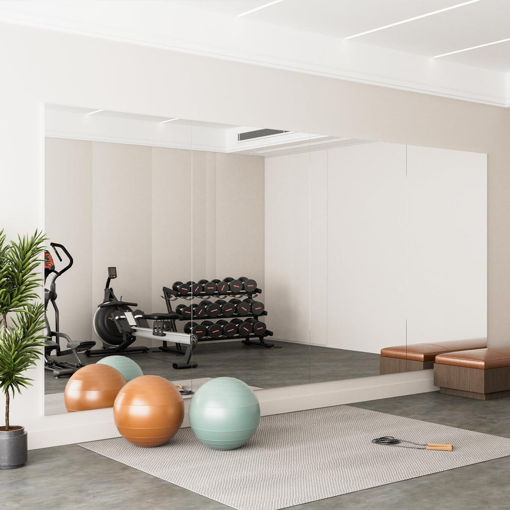 brisafe Gym Mirror, 63"x20" 2-Pack Shatterproof Nano Wall Mirror