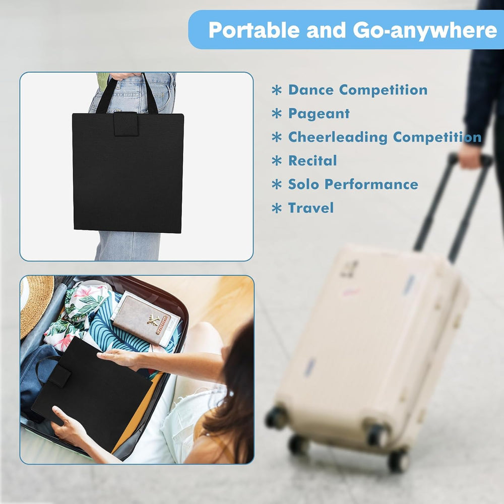 Portable Full Length Hanging Dance Mirror, Foldable Body Mirror for Camping