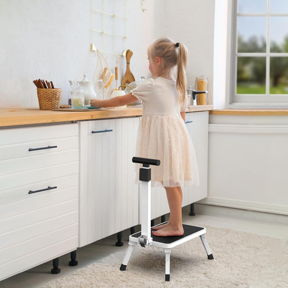 Step Stools for Adults, Foldable Step Stool with Handle for Elderly Seniors S...
