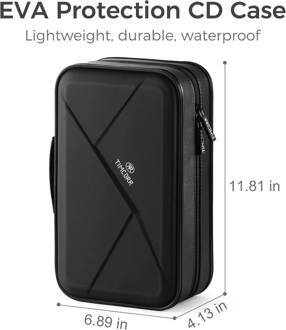CD Case DVD Holder Storage: 144 Capacity DVD Cases Organizer Portable Wallet ...