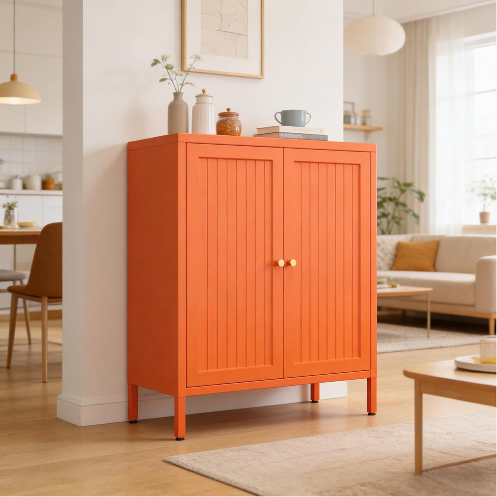 Metal Accent Storage Cabinet for Home,LivingRoom, Office,Kitchen- Metal Locke...