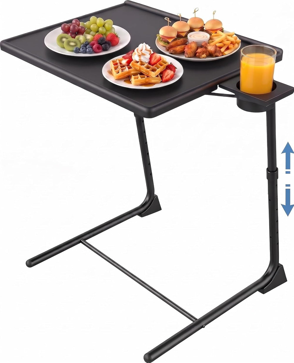 HUANUO Adjustable TV Tray Table - Foldable TV Tray with 6 Height & 3 Tilt...
