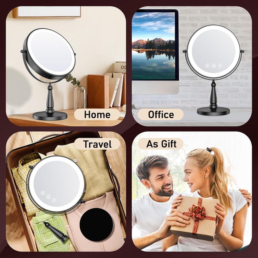 Makeup Mirror with Lights, 20X Magnifying Mirror with Light for Women, 5000 m...
