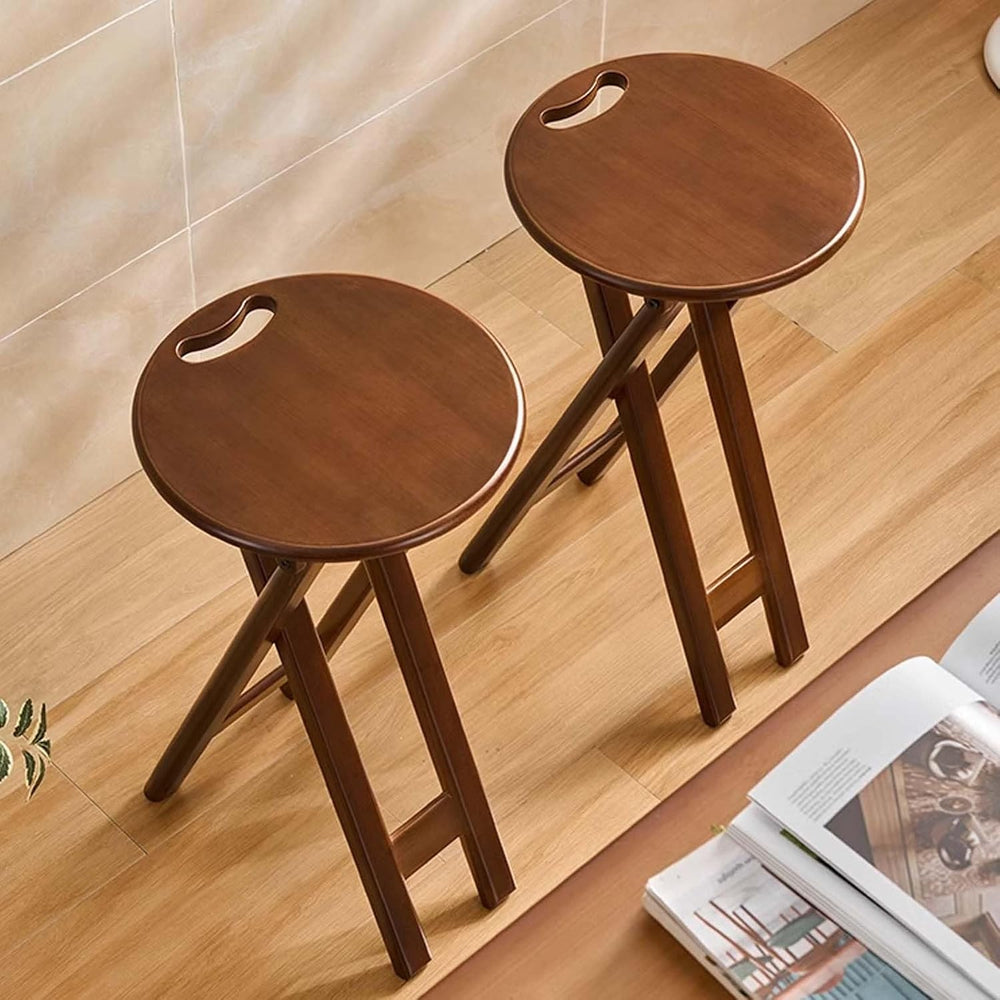 Folding Bar Stool 24.8 Inches Foldable Kitchen Bar Stool for Adults Counter H...