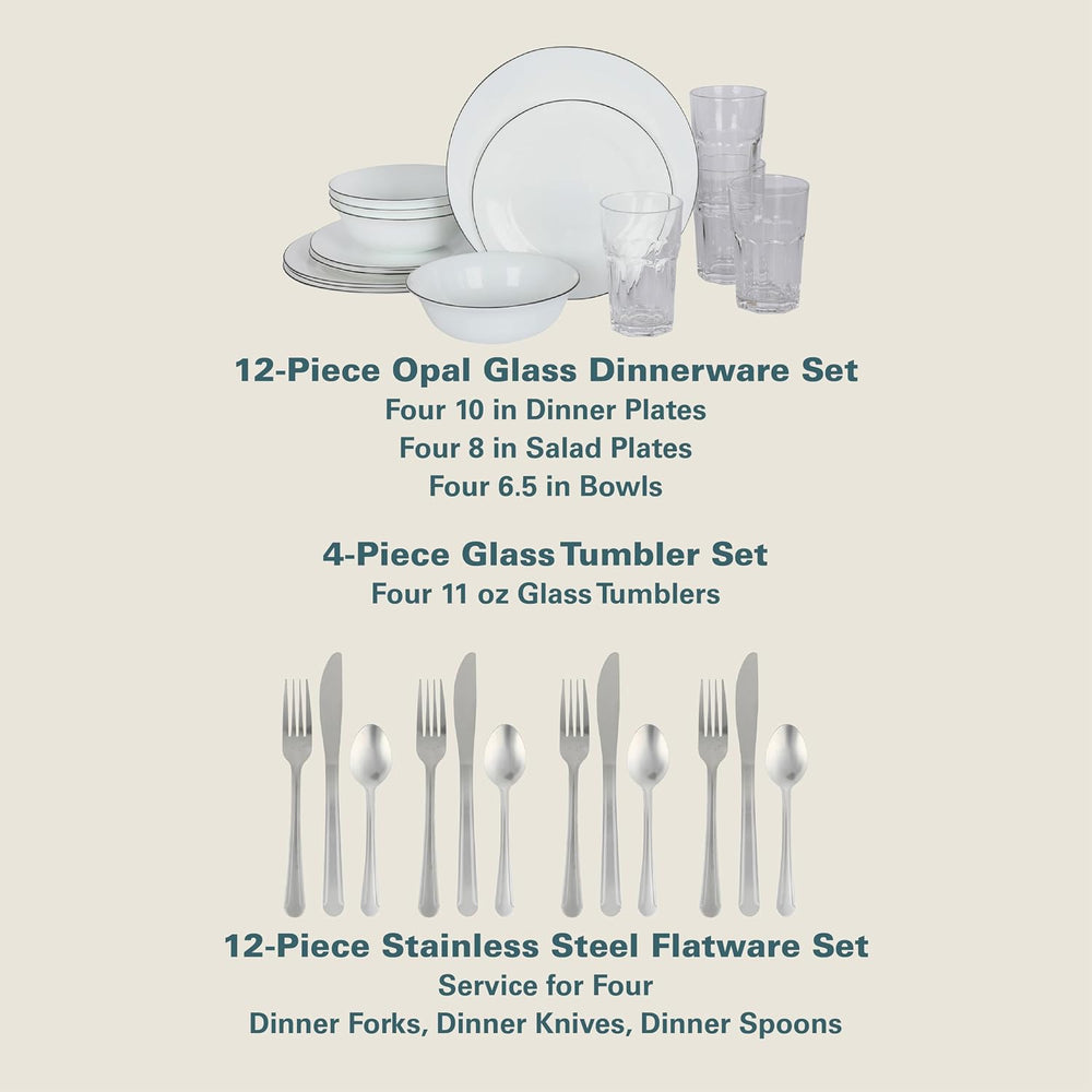 Gibson Home 74 Piece Kitchen in a Box Pots and Pans Cookware, Plates and Bowl...