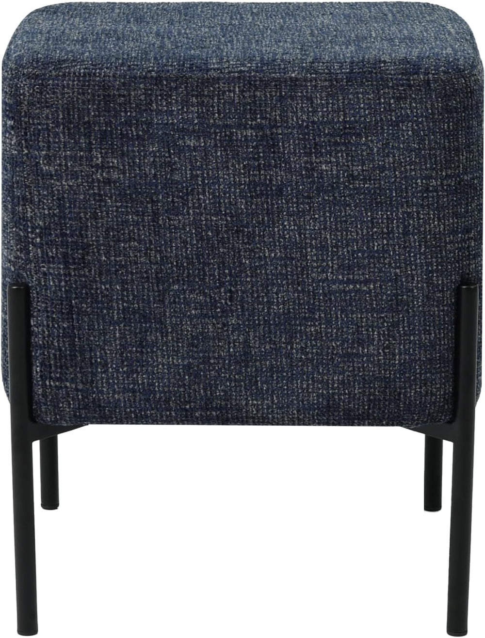 Get Set Style Square Foot Stool, Modern Linen Vanity Stool Chair Upholstered ...