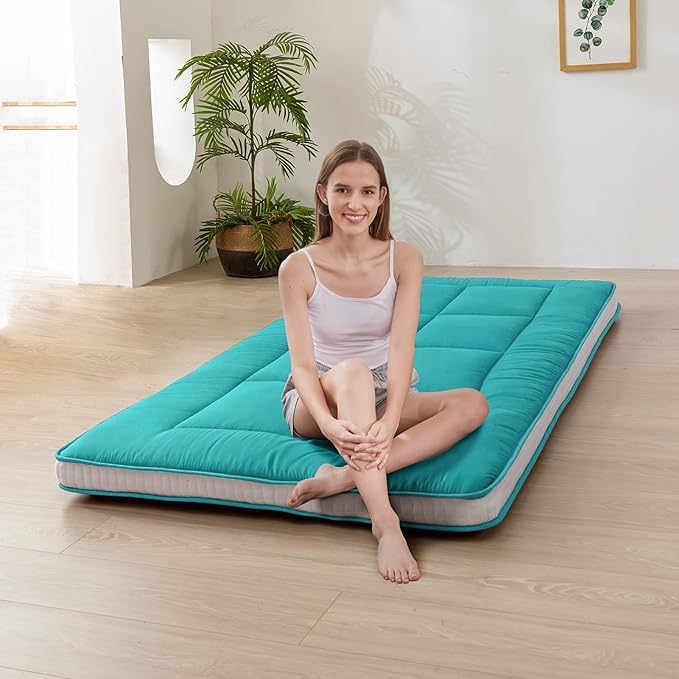 MAXYOYO Twin Bed Mattress Japanese Floor Futon Mattress, Twin Tatami Pad Camp...