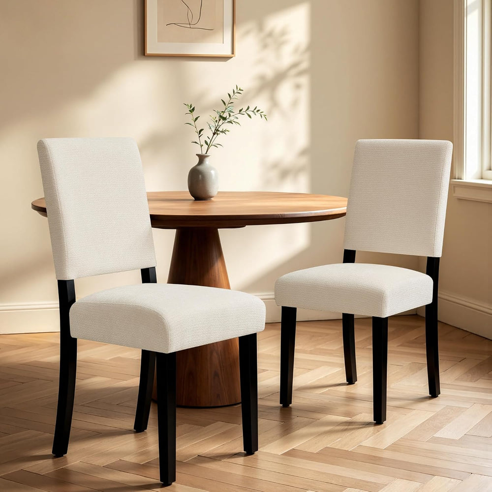 CHUN YI Dining Chairs Set of 2, Upholstered Dining Room Chairs, Modern Farmho...
