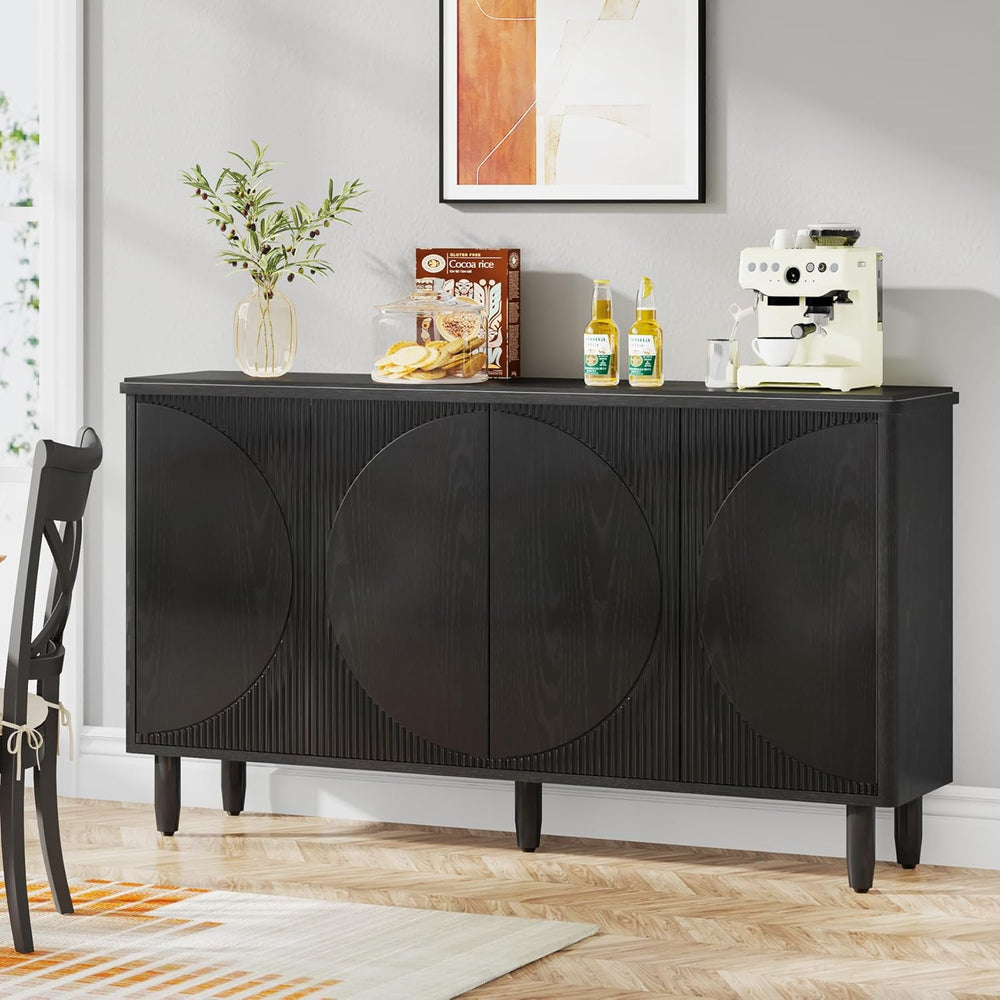 Tribesigns Buffet Cabinet Sideboard with Storage, Modern Storage Cabinet Side...