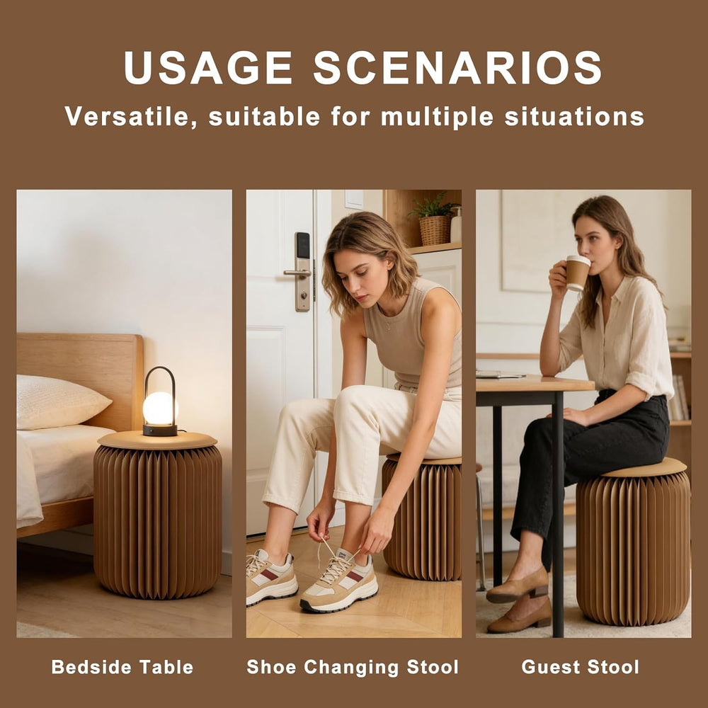Foldable Stool — Paper Foldable Stool,Folding Paper Stool, (Book-Sized) ,11 I...