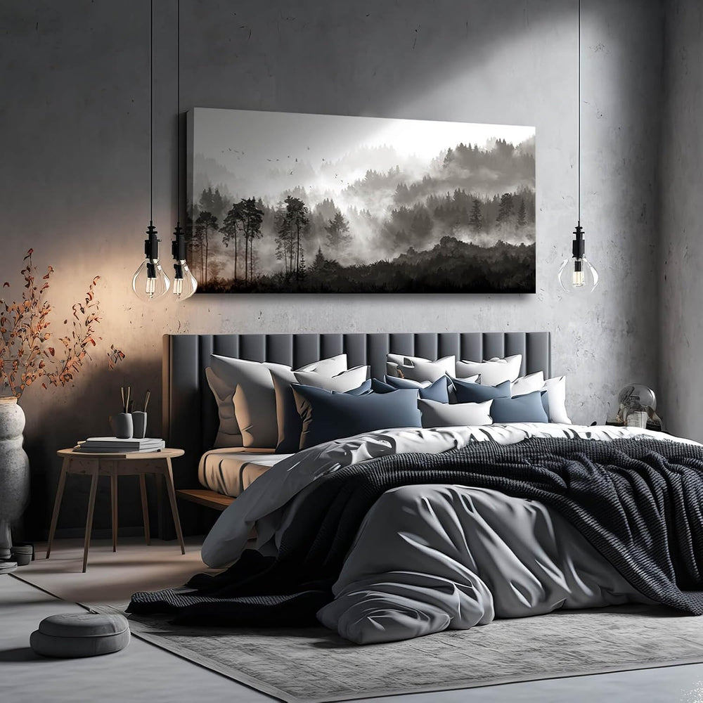 YJYart Large Artwork for Living Room Wall Canvas Art Mountains Nature Paintin...