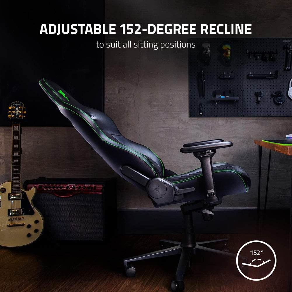Razer Enki X Essential Gaming Chair, All-Day Comfort, Black | Built-in Lumbar...