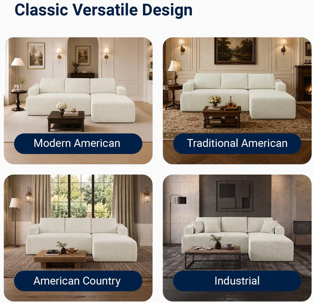 Avenco Modular Sectional Sofa, Couches for Living Room with Individually Wrap...