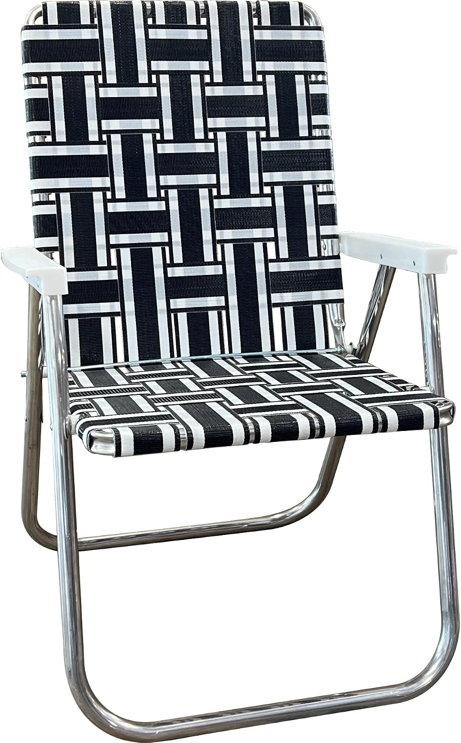 Lawn Chair USA Folding Aluminum Outdoor Patio Lawn Chair | Heavy-Duty Webbed ...
