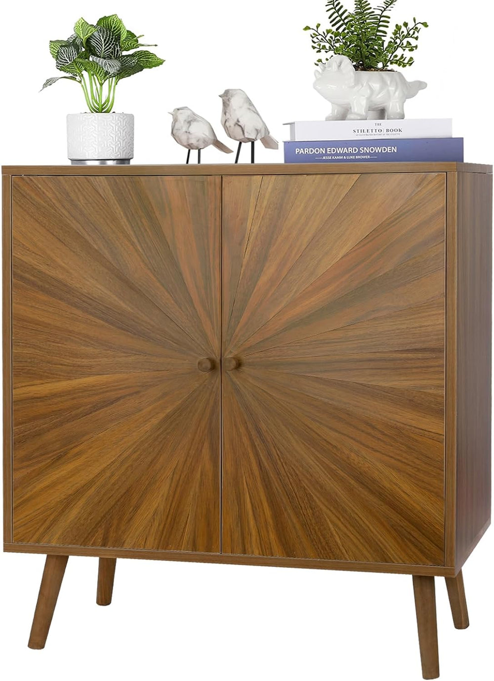 ZYBT Modern Sideboard Buffet Cabinet with Crafted Door, Mid Century Accent St...
