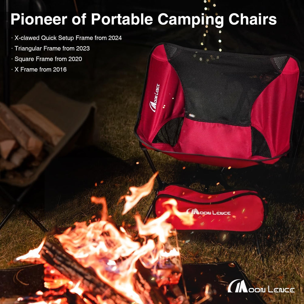MOON LENCE Portable Camping Chair Backpacking Chair - The 4th Generation Ultr...
