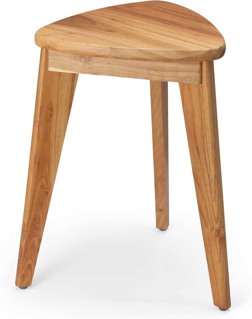 Teak Shower Stool, 17'' Shower Foot Rest for Shaving Legs, Waterproof...