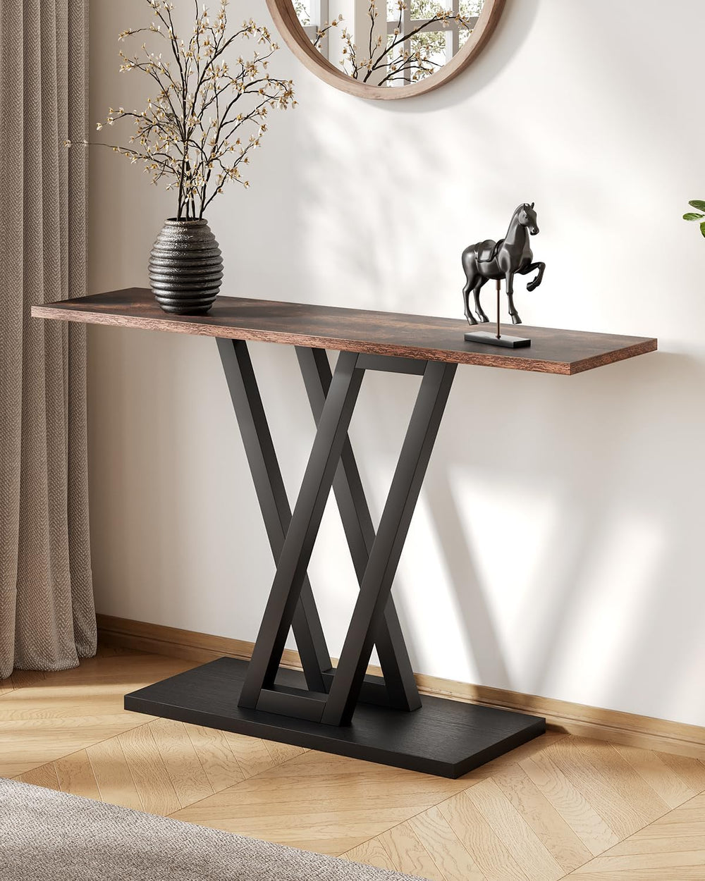 LITTLE TREE Console Table Hallway Table for Entryway 43 Inch Sofa Table Entry...