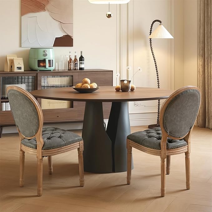 French Country Dining Chairs Set of 6,Farmhouse Upholstered Dining Room Chair...