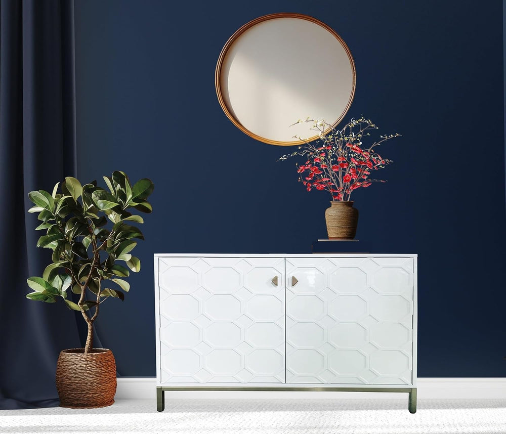 Modern Accent Home Cabinet, Shoe Storage Cabinet with Shelves, for Living Roo...