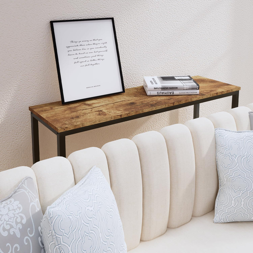 Timberer 39.4” Console Table Hallway Entrance Table Sofa Table Behind Couch |...