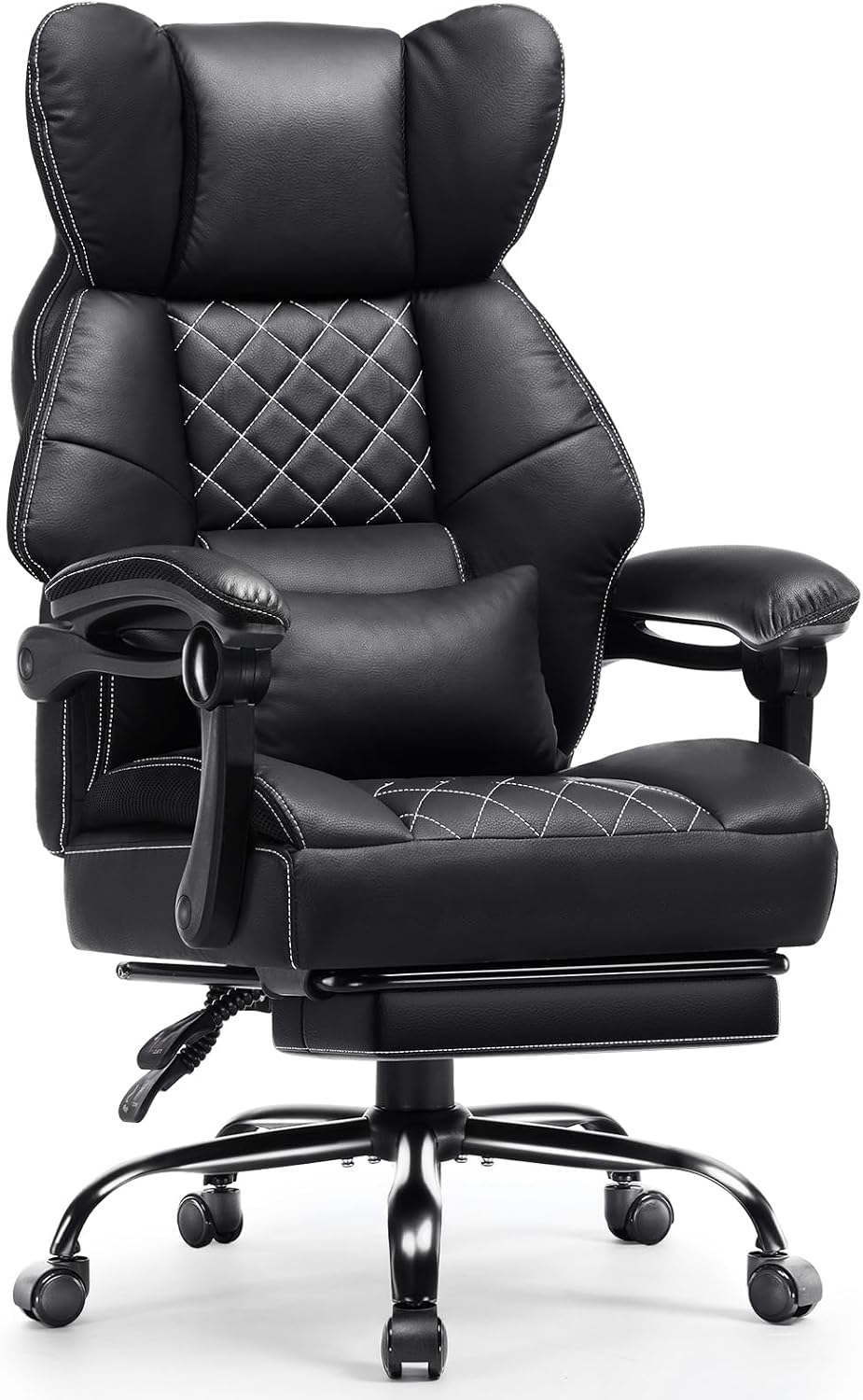GTPLAYER Big&Tall Ergonomic Gaming Chair, Wide Spring Seat, Linkage Armre...