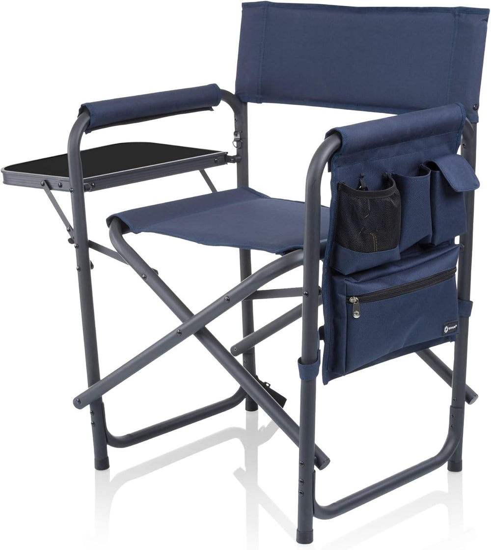 Picnic TIME Sports Chair with Side Table and Armrest Caddy, Lightweight Alumi...