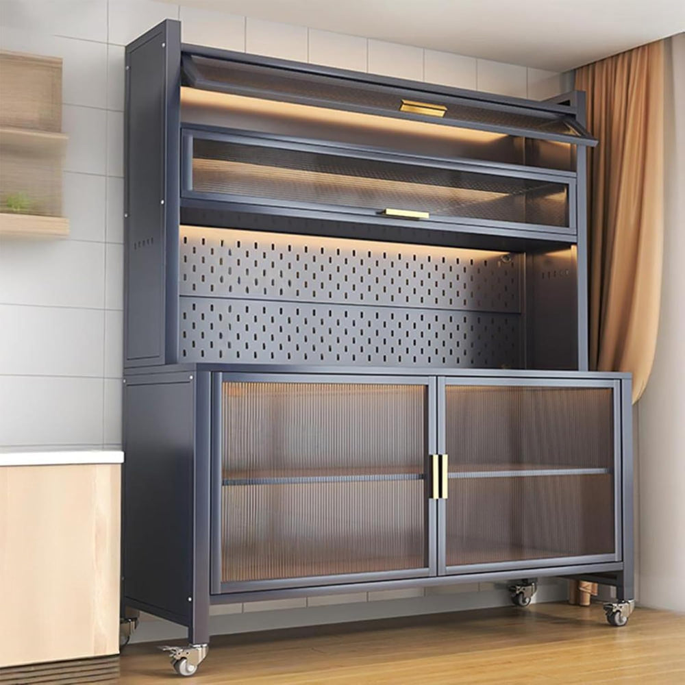 Kitchen Pantry Storage Cabinet with Adjustable Shelves, Pantry Storage Cabine...
