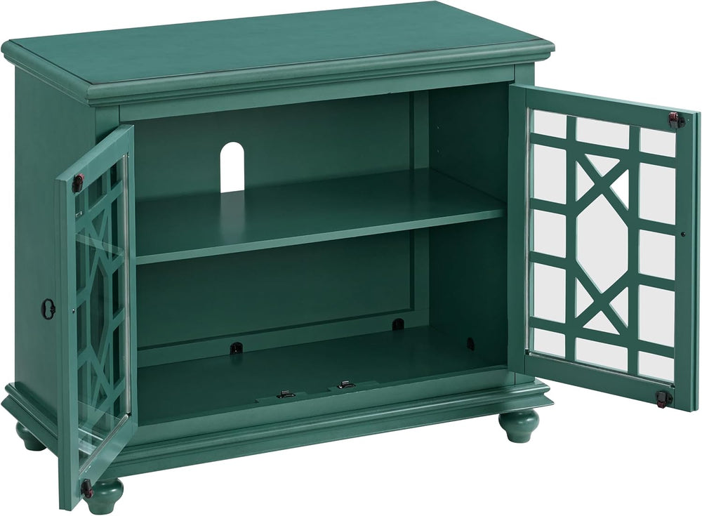 Martin Svensson Home Elegant Small Spaces Accent Cabinet, Teal Green
