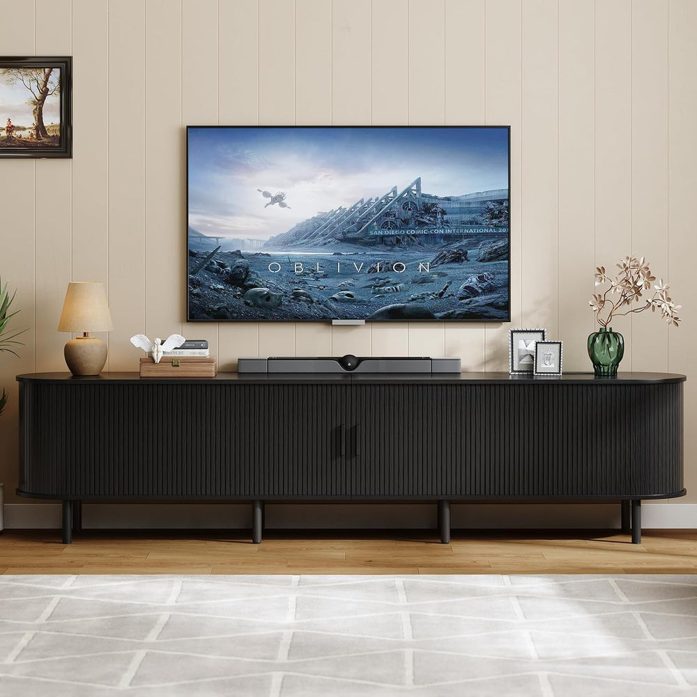 ONBRILL 94.5" TV Stand with Power Outlet & Storage for TVs up to 102...