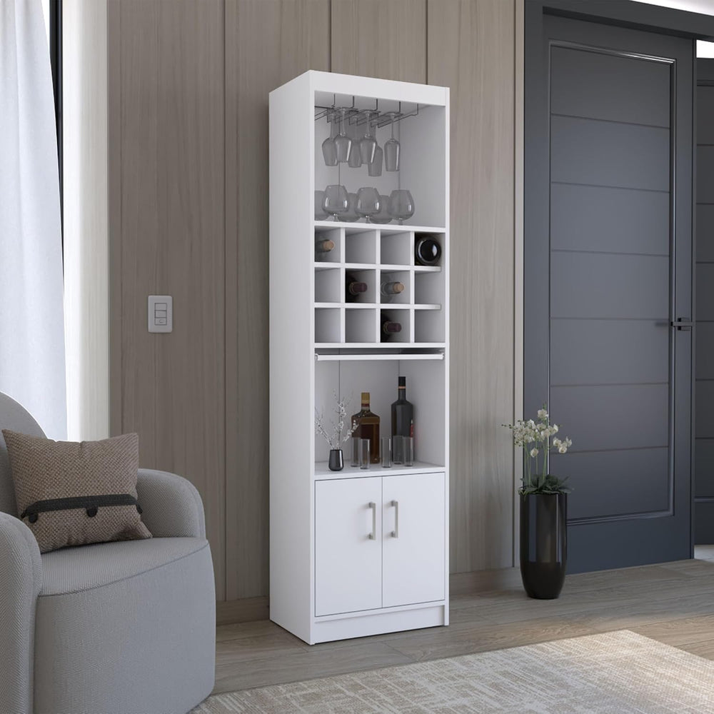 Modern Cabinet 5-Tier, Wine Cabinet with 5 Shelves, for Kitchen Living Room H...