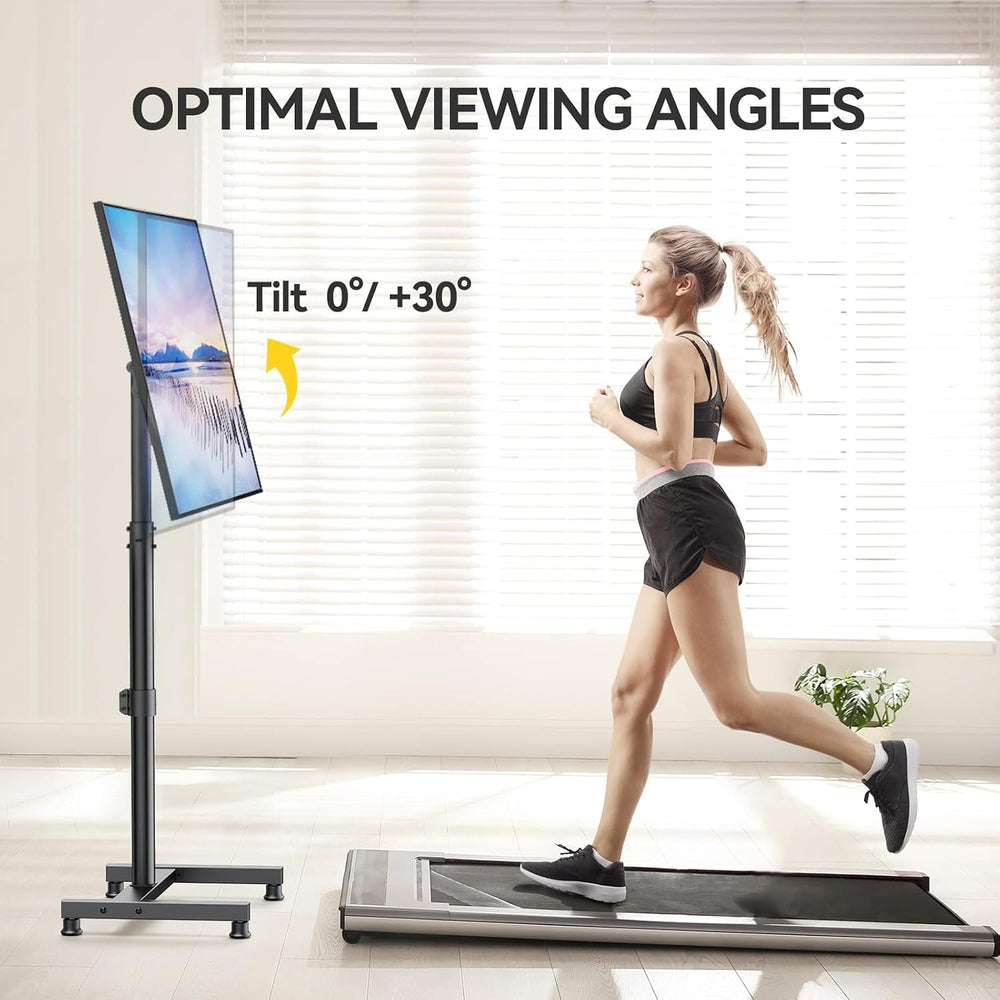 AM alphamount TV Floor Stand for 13-43 inch Flat/Curved TVs up to 44 lbs, 8 L...