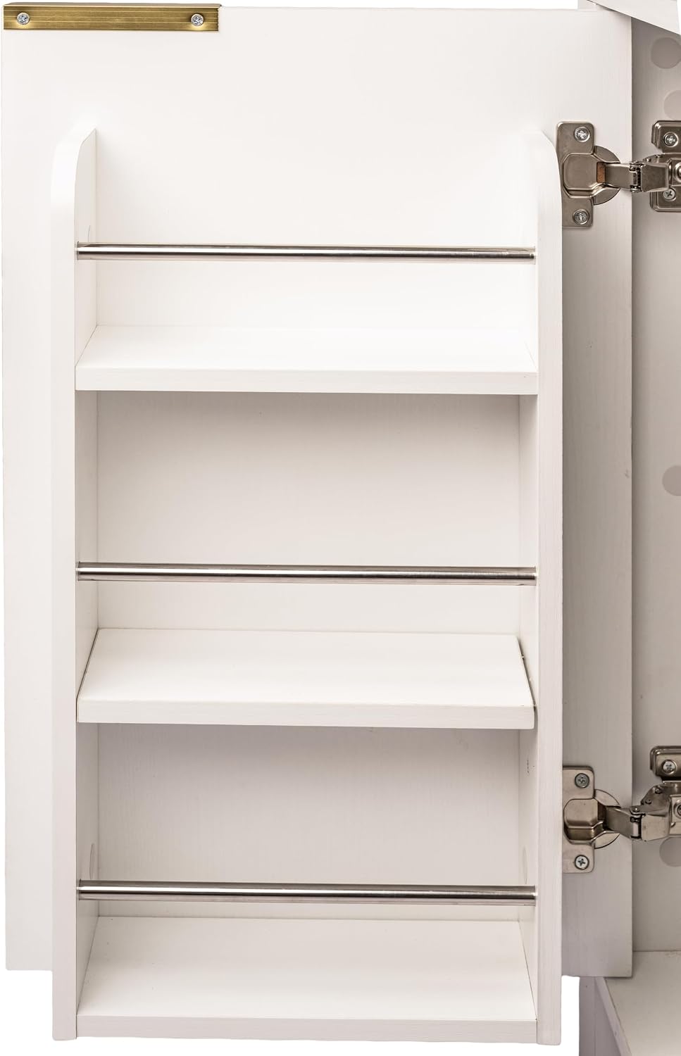 71" Fluted Tall Arched Kitchen Pantry Cabinet with Glass Doors, Farmhous...