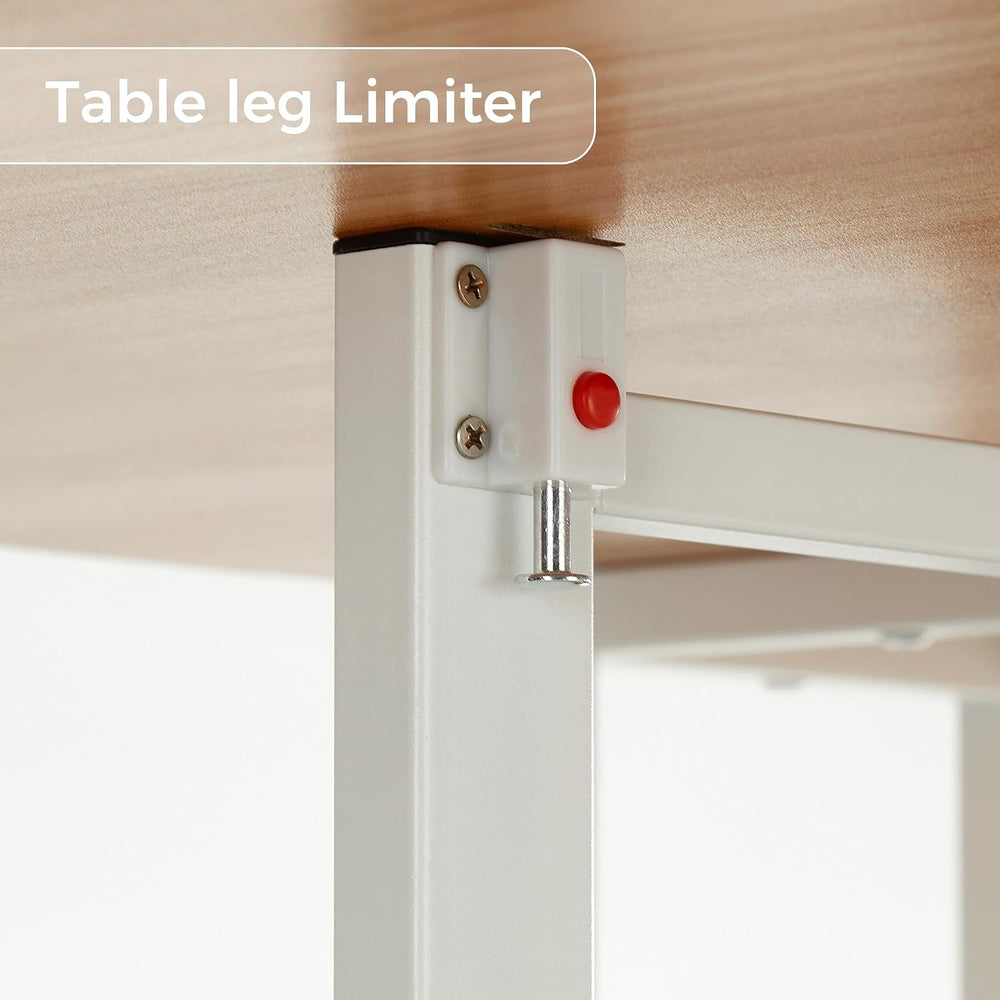 Mondeer Mobile Folding Dining Table, Drop Leaf Table with 2 Open Storage Shel...